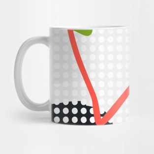 Modern hand draw colorful abstract seamless pattern Mug